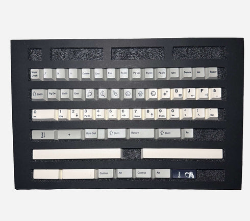 Astro Grey mechanical keyboard keycaps with dye-sub legends