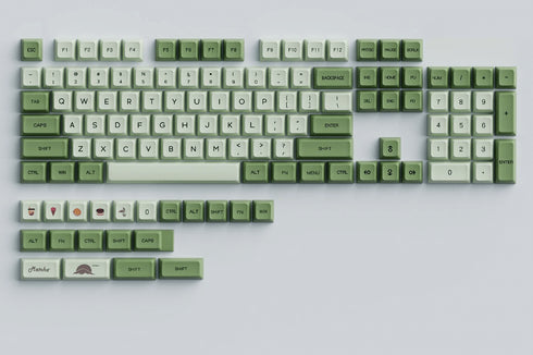Unboxing en overzicht van de Matcha keycap set – perfect voor ANSI indeling toetsenborden
