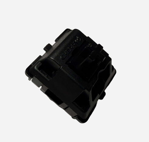 Cherry MX2A Black switch close-up with black stem