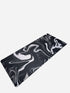 Black Bevel desk mat with black and white abstract design