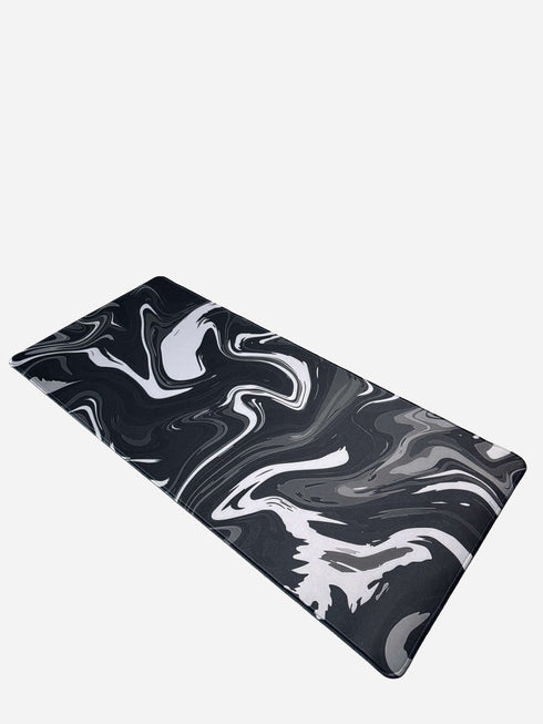 XXL black gaming mousepad with anti-slip rubber base