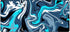 Abstracte blauwe muismat met marmer-look en antislip onderzijde – geschikt voor gaming en werk