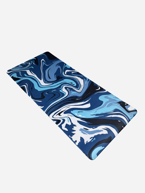 Blaues abgeschrägtes Mauspad XXL - 900 x 400 x 3 mm - Rutschfest