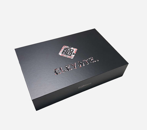 Office Grey Cherry profile keycaps in packaging