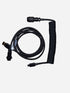 Premium black coiled USB-C to USB-A keyboard cable