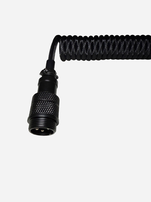 Premium Coiled Câble - Noir - USB-C vers USB-A