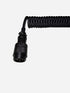 Premium black coiled cable for mechanical keyboards