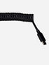 USB-C to USB-A premium coiled keyboard cable close-up