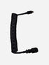 Black premium detachable coiled cable for custom keyboard setup