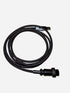 Premium black USB-C coiled cable for mechanical keyboards
