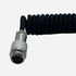 Black coiled cable for mechanical keyboards