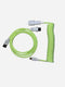 Premium green coiled USB-C to USB-A keyboard cable