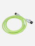 Premium green USB-C coiled cable for mechanical keyboards