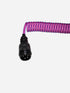 Premium Coiled Cable - Purple - USB-C to USB-A
