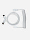 Premium white coiled USB-C to USB-A keyboard cable