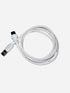 Premium Coiled Cable - White - USB-C to USB-A
