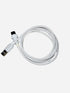 Premium white USB-C coiled cable for mechanical keyboards