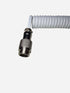 White coiled cable for mechanical keyboards