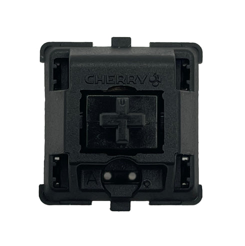 Cherry MX1A Black switch met volledig zwarte behuizing en stem – lineaire mechanische switch voor toetsenborden