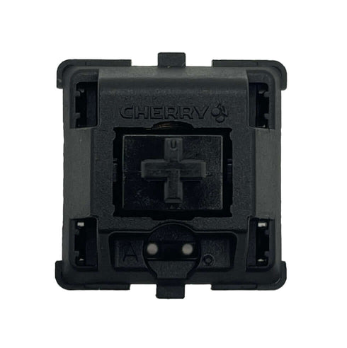Cherry MX1A Black switch met volledig zwarte behuizing en stem – lineaire mechanische switch voor toetsenborden