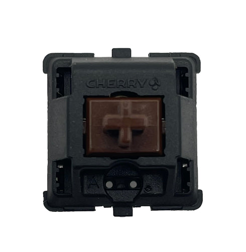 Cherry MX1A Brown switch met bruine stem en zwarte behuizing – tactiele mechanische toetsenbord switch