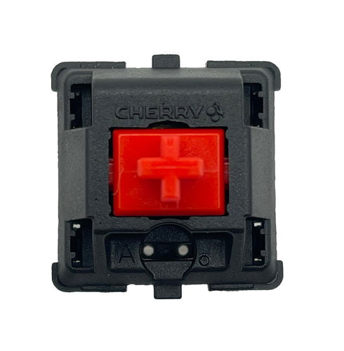 Cherry MX1A Red switch met rode stem en matzwarte behuizing – lineaire mechanische toetsenbord switch