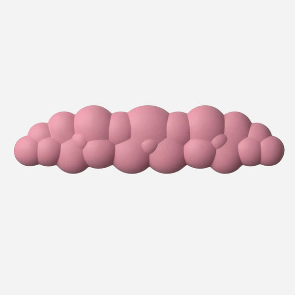 Dark pink cloud keyboard wrist rest for mechanical keyboards