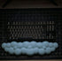 Cloud shaped light blue wrist rest for keyboard desk setup