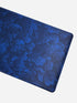 Cloud Obsidian Blue desk mat with blue abstract design