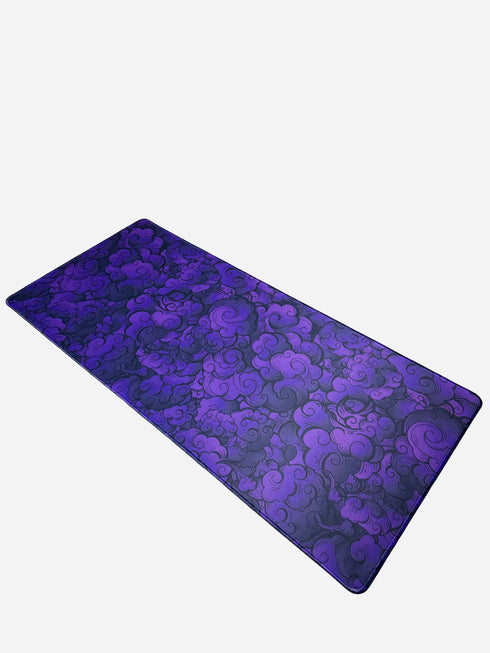 Cloud Obsidian Purple extended mousepad for gaming setup