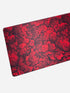 XXL red gaming mousepad with anti-slip rubber base