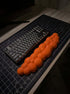 Orange cloud wrist rest for comfortable typing