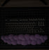 Cloud shaped purple wrist rest for keyboard desk setup