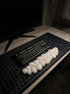 White cloud wrist rest for comfortable typing