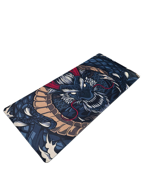 Eclipse Dragon Donker Blauw Muismat XXL - 900 x 400 x 3 mm - Antislip