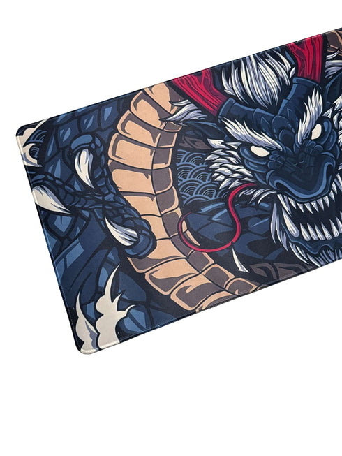 Eclipse Dragon Blu Scuro Mousepad XXL - 900 x 400 x 3 mm - Antiscivolo