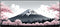 XXL muismat met illustratie van Mount Fuji en roze kersenbloesems – Fuji Blossom design