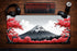 Tapis de Souris XXL Fuji Blossom Rouge - Gaming - 900 x 400 x 3 mm - Antidérapant