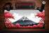 Tapis de Souris XXL Fuji Blossom Rouge - Gaming - 900 x 400 x 3 mm - Antidérapant