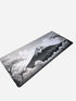 Fuji Blossom Black desk mat with Japanese mountain design