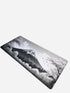 XXL black gaming mousepad with anti-slip rubber base