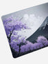 XXL purple gaming mousepad with anti-slip rubber base