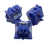 Drie Gateron CJ Light Blue switches met blauwe behuizing – lineaire mechanische switches voor toetsenborden