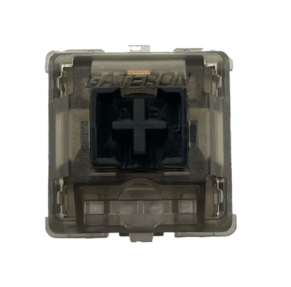 Gateron Ink V2 Black switch met donkere transparante behuizing en zwarte stem – lineair mechanisch toetsenbord switch