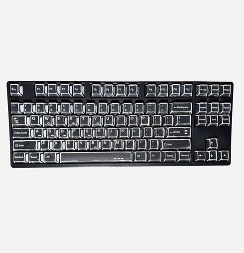 Graphite Black PBT keycaps set with Cherry profile