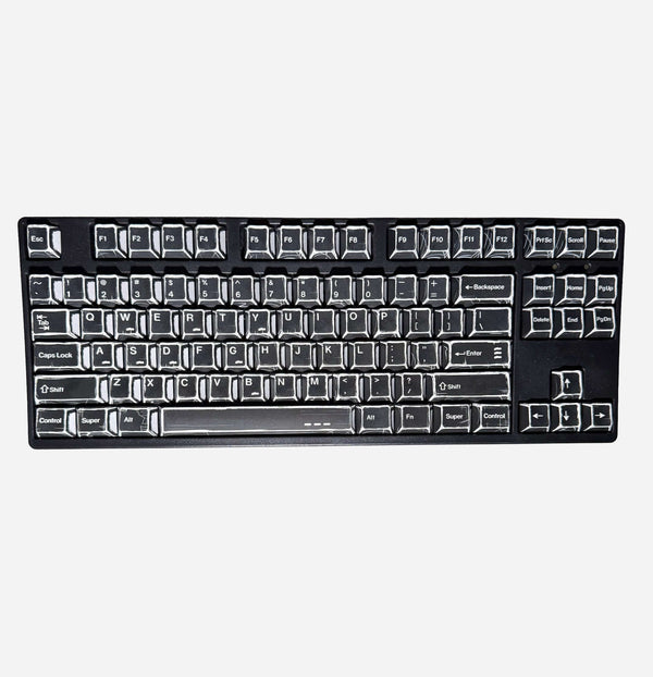 Graphite Black PBT keycaps set with Cherry profile