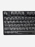 Graphite Tastenkappen Schwarz | Cherry | PBT | Dye-Sub | 136 Tasten