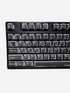 Graphite Black dye-sub keycaps for mechanical keyboards