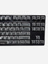Graphite Black 136 key keycap set for custom keyboards