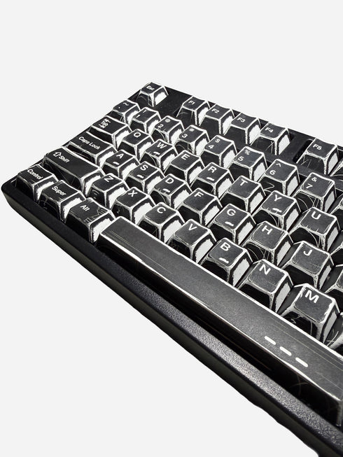 Graphite Tastenkappen Schwarz | Cherry | PBT | Dye-Sub | 136 Tasten